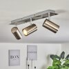ZUOZ Ceiling Light chrome, matt nickel, 3-light sources