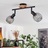 BALLIS Ceiling Light Ecru, black, 2-light sources