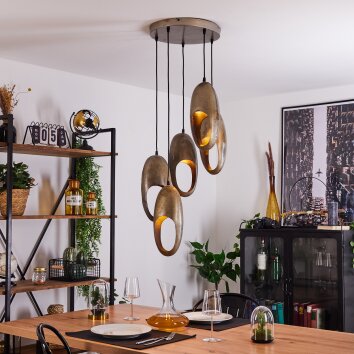 LAMINGTON Ceiling Light Oxidised Silver, 5-light sources