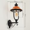 GASCON Outdoor Wall Light black, 1-light source