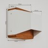 CLARENS Wall Light LED brown, white, 1-light source
