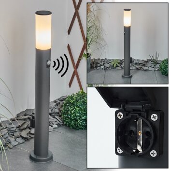 CASERTA path light anthracite, 1-light source, Motion sensor