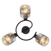 Globo LAZARUS Ceiling Light black, 3-light sources