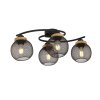 Globo PABLO Ceiling Light black, 4-light sources