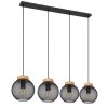 Globo PABLO Pendant Light black, 4-light sources