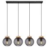 Globo PABLO Pendant Light black, 4-light sources