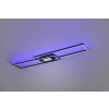Trio-Leuchten GANADO Ceiling Light LED black, 2-light sources, Remote control, Colour changer