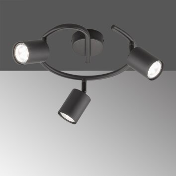 Fischer-Honsel VANO Ceiling Light black, 3-light sources