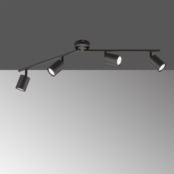 Fischer-Honsel VANO Ceiling Light black, 4-light sources