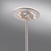Leuchten-Direkt LOLASMART-ROCCO Floor Lamp LED brushed steel, 1-light source, Remote control, Colour changer