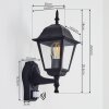 NAOFE Outdoor Wall Light black, 1-light source, Motion sensor