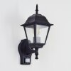 NAOFE Outdoor Wall Light black, 1-light source, Motion sensor