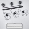 UARAU Pendant Light black, 3-light sources