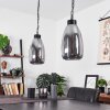 LAROBE Pendant Light black, 2-light sources