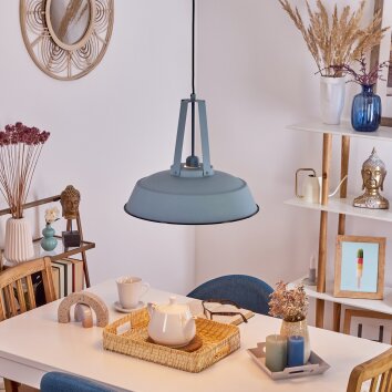 CHIMAY Pendant Light blue, 1-light source