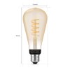 Philips Hue WHITE AMBIANCE LED E27 7 Watt 2200 - 4500 Kelvin 550 Lumen