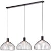 Brilliant BLACKY Pendant Light black, 3-light sources