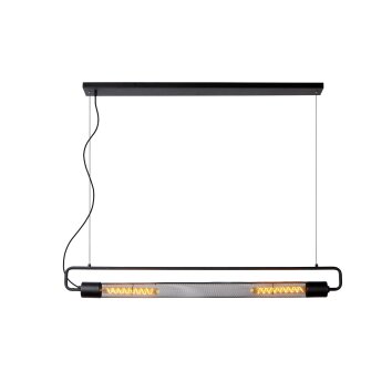 Lucide CALIXT Pendant Light black, 2-light sources