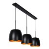Lucide NOLAN Pendant Light black, 3-light sources