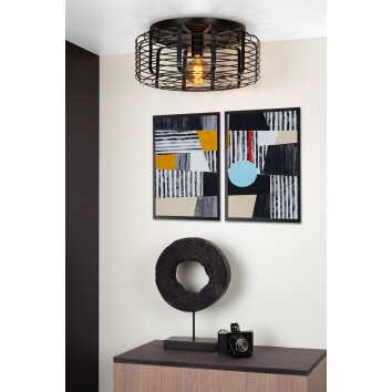Lucide MELOPEE Ceiling Light black, 1-light source