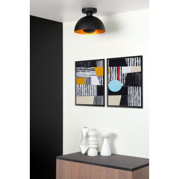 Lucide SIEMON Ceiling Light black, 1-light source