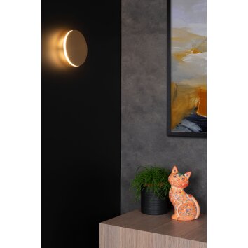 Lucide EKLYPS Wall Light LED brass, 1-light source