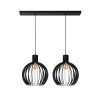 Lucide MIKAELA Pendant Light black, 2-light sources