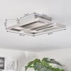 BUREN Ceiling Light LED matt nickel, 1-light source