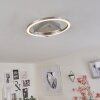 BUREN Ceiling Light LED matt nickel, 1-light source