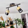 NEFTENBACH Ceiling Light brass, black, 2-light sources