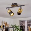 NEFTENBACH Ceiling Light brass, black, 2-light sources