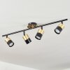 NEFTENBACH Ceiling Light brass, black, 4-light sources