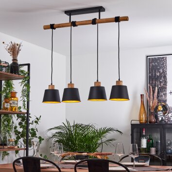 TATODERE Pendant Light brown, black, 4-light sources