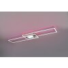 Trio-Leuchten GANADO Ceiling Light LED matt nickel, 2-light sources, Remote control, Colour changer