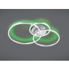 Trio-Leuchten WINONA Ceiling Light LED matt nickel, 2-light sources, Remote control, Colour changer