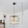 RIBELLASCA Pendant Light black, 1-light source
