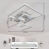 BUREN Ceiling Light LED matt nickel, 1-light source