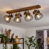 ORNY Ceiling Light Dark wood, black, 4-light sources