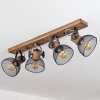 ORNY Ceiling Light Dark wood, black, 4-light sources