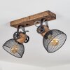 ORNY Ceiling Light Dark wood, black, 2-light sources