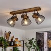 ORNY Ceiling Light Dark wood, black, 3-light sources