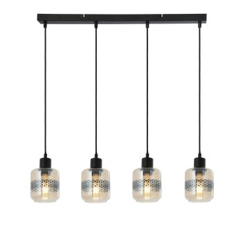 Globo LAZARUS Pendant Light black, 4-light sources