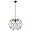 Globo LACKY Pendant Light Light wood, black, 1-light source