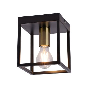 Leuchten-Direkt FABIO Ceiling Light brass, black, 1-light source