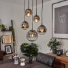 LEISSIGEN Pendant Light Oxidised Silver, 5-light sources