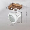 HERFORD Ceiling Light Dark wood, 1-light source