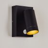 HAKAMKEN Outdoor Wall Light black, 1-light source, Motion sensor