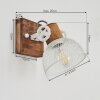 ORNY Wall Light brown, white, 1-light source