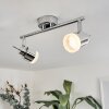 MORGES Ceiling Light LED chrome, 2-light sources
