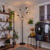 BARDHAMAN Floor Lamp black, 5-light sources